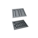 Deltaaks Mobilya Aksesuarları 55x49 Cm 2'li Takım Çekmece İçi Kaşıklık ve Kepçelik Gri – 50x40 Cm'ye Kadar Kesilebilir