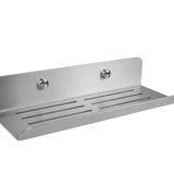 DELTAHOME Paslanmaz Çelik 24cm Banyo Duş Rafı Düzenleyici - VİDALI MONTAJ - INOX