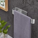 DELTAHOME Paslanmaz Çelik 27cm Havluluk Yapışkanlı Bant İle Kolay Montaj - Vida Yok Delmek Yok! inox