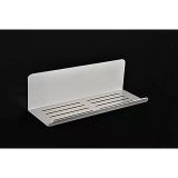 DELTAHOME Paslanmaz Çelik 28cm Banyo Rafı Duş Rafı - YAPIŞKANLI MONTAJ - ANINDA KOLAY MONTAJ - INOX