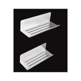 DELTAHOME Paslanmaz Çelik Yapışkanlı 2 Adet 24cm Duş Rafı SET - Anında Kolay Montaj - VİDA YOK - DELMEK YOK !