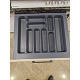 Deltaks 55X49 cm 9 Bölmeli Çekmece Içi Antrasit Kaşıklık Mutfak Düzenleyici (48X40’A Kadar Ebatlanabilir )
