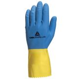 Deltaplus VE330 Delta plus Duocolor Ve330 Kimyasal İş Eldiveni 9/10" Beden, Mavi/sarı, 2 Stück