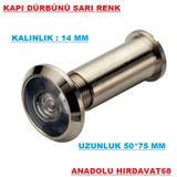 Delüx Kapı Dürbünü 14 Mm 50-75 Mm Çelik Kapı Dürbünü