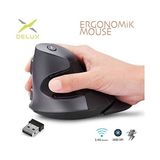 Delux M618GX Ergonomik Dikey 6 Tuşlu Kablosuz Optik Mouse - Çok Renkli