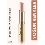 Deluxe Cashmere Yoğun Renk Veren Nemlendirici Likit Parlak Ruj (DC28 Absolute Nude) 8690604185306