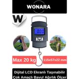 Deluxe Dijital LCD Ekranlı Taşınabilir Bagaj Tartısı Seyahat İçin Çok Amaçlı Bavul Ağırlık Ölçer