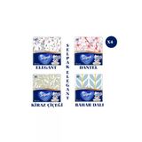 Deluxe Elegant Design Desenli Peçete 4 Paket
