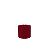 Deluxe Homeart Bordo Rengi Led Dış Mekan Mum 10X10 Cm - De Rf-Ul-0042