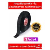 Deluxe Isıya Dayanıklı Aşınma Direnci Kalıntı Bırakmayan Alev Geciktirici 10mt Yalıtım Bant 3 Adet