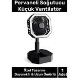 Deluxe Katlanabilir 2 Modlu Usb Şarjlı Sessiz Mini Fan Yelpazeli Pervaneli Soğutucu Vantilatör