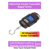 Deluxe Lcd Ekran Seyahat Bavul Ağırlık Tartı Dijital Çok Amaçlı Taşınabilir Bagaj Tartısı Max 30 Kg