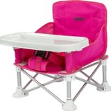 Deluxe Portatif Katlanabilir Mama Sandalyesi Fuşya