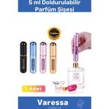 Deluxe Seri Doldurulabilir Parfüm Şişesi Cep Boy Kolay Taşınabilir Çanta Içi Mini 5 ml 1 Adet