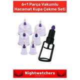 Deluxe Series Selülit Çatlak Giderici Vakumlu Masaj Aleti 6'Lı Kupa Hacamat Seti