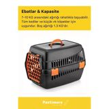 Deluxe Serisi Güvenli & Konforlu Kedi Taşıma Sepeti Sağlam Pet Kutusu Seyahat Kafesi Çantası Pembe