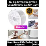 Deluxe Su Geçirmez Sızdırmaz Dayanıklı Lavabo Pvc Yağ Kenar Küf Önleyici 3.2m 10 Adet Izolasyon Bant - Çift Yönlü