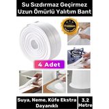 Deluxe Su Geçirmez Sızdırmaz Dayanıklı Lavabo Pvc Yağ Kenar Küf Önleyici 3.2m 4 Adet Izolasyon Bant - Ahşap - Tek Ebat