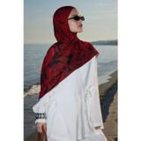 Deluxe Summer Şal Rose Bordo