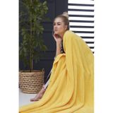 Deluxe Wellsoft Tv Battaniyesi Sarı Çift Kişilik Battaniye 200x220 Cm Sarı