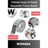 Deluxe Yüksek Isıya Ve Suya Dayanıklı Yanmaz Alüminyum Soba Borusu Tamir Ve Yama Folyo Bandı 1 Adet