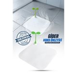 Delvos Beyaz Dekoratif Kare Koku Önleyici Lavabo Gider Kapatıcı Dekoratif Banyo Küvet Gider Tıkacı 13,3 cm
