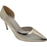 Delyth | Dekolteli Stiletto Ayakkabı - Çiğdem Kundura - Delyth - Whıte Gold - 39 - Beyaz Altın