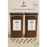 Dem Home 2 Li Kedi Maması Saklama Kabı 3,2 Lt. Antrasit Renk Plastik Düzenleyici