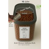Dem Home Kedi Maması Saklama Kabı 10 Litre Şeffaf Renk Saklama Kabı 10 Lt