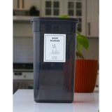 Dem Home Kedi Maması Saklama Kabı 3,2 Lt. Antrasit Renk Plastik Düzenleyici