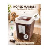 Dem Home Köpek Maması Saklama Kabı 10 Litre Saklama Kabı 10 Lt Şeffaf Sürgülü Kapaklı