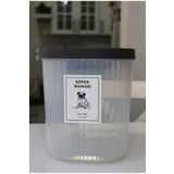 Dem Home Köpek Maması Saklama Kabı 10 Litre Saklama Kabı 10 Lt Şeffaf