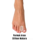 Demanslife M Beden Ayak Parmak Arası Silikon Makara Hallux Valgus Parmak Ayırıcı Silikon Parmak Ayracı