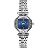 DEMARİ Demari Kadın Kol Saati Quartz Mekanizma, Gümüş Çelik Kordon, Mavi Kadran DM-00110L-A3