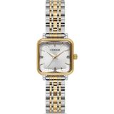 Demari Kadın Kol Saati Quartz Mekanizma – Gold & Gümüş Renk Kare Kasa Beyaz Kadran Taş Detaylı DM-00113L-D1 - Altın - Gümüş - Beyaz