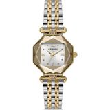 Demari Kadın Kol Saati Quartz Mekanizma – Gold & Gümüş Renk Sekizgen Kasa Beyaz Kadran Romen Rakamlı DM-00110L-D1 - Beyaz - Altın