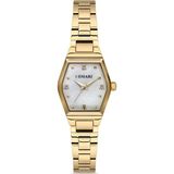 Demari Kadın Kol Saati Quartz Mekanizma – Gold Renk Çelik Kasa Görünümlü Beyaz Kadran Taş Detaylı DM-00109L-B1 - Beyaz - Altın