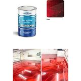 Demarin Solventsiz - Kokusuz Sıvı Mermer, Liquid Marble (Tezgah, Zemin Boyası) Metalik Seri - Kırmızı - 20 Kg