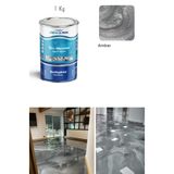 Demarin Solventsiz - Kokusuz Sıvı Mermer, Liquid Marble (Tezgah, Zemin Boyası) Metalik Seri,Amber