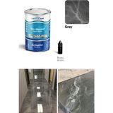 Demarin Solventsiz - Kokusuz Sıvı Mermer, Liquid Marble (Tezgah, Zemin Boyası) Natural Seri - Grey 10 - 4 Kg