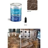 Demarin Solventsiz - Kokusuz Sıvı Mermer, Liquid Marble (Tezgah, Zemin Boyası) Natural Seri - Mocha - 20 Kg