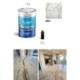 Demarin Solventsiz - Kokusuz Sıvı Mermer, Liquid Marble (Tezgah, Zemin Boyası) Natural Seri,Altın