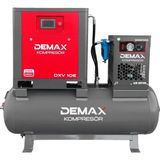 Demax 10 Hp 500 Lt Depo Üstü Invertörlü Vidalı Hava Kompresörü