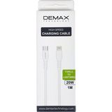 Demax D3 USB To Lightning 1 Metre 3.1A Şarj Kablosu - Beyaz