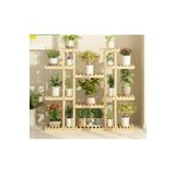 DEMBEY AHŞAP ATÖLYE Saksılık Çiçeklik Ahşap Saksı Standı