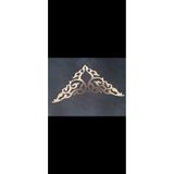 demdekor Dekoratif Gold Yapışkanlı Aynalı Pleksi Mobilya Dolap Süsü (14x28cm)