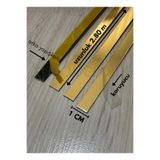 demdekor Dekoratif Yapışkanlı Aynalı Pleksi (10MM) (GOLD) Şerit Mobilya Dolap Süsü (2.80 cmx1 cm)