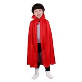 Demdem Kırmızı Renk Çocuk Boy 90 cm Yakalı Pelerin
