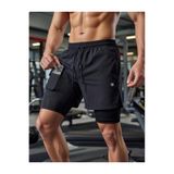 Demente Taytlı Şort Deniz&havuz, Gym, Fitness Hızlı Kuruma telefon cep'li Bel havluluk Ekstra İç File Astarlı Outdoor