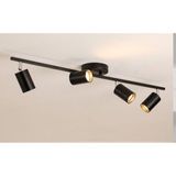 Demet Habek My Lights GU10 DÖRTLÜ KROM KAPLAMA DETAY HAREKETLİ BAŞLIK SİYAH DÖRTLÜ 4 LÜ LED SPOT TAVAN AVİZE OSRAM TASARRUFLU AMPÜL GÜNIŞIĞI DAHİL (AMPÜL RENK SEÇENEKLİ )